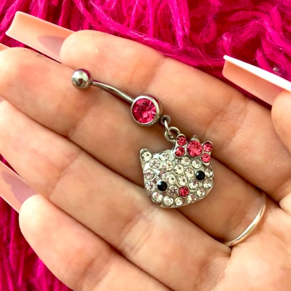 Y2k hello kitty belly jewelry new💗💗